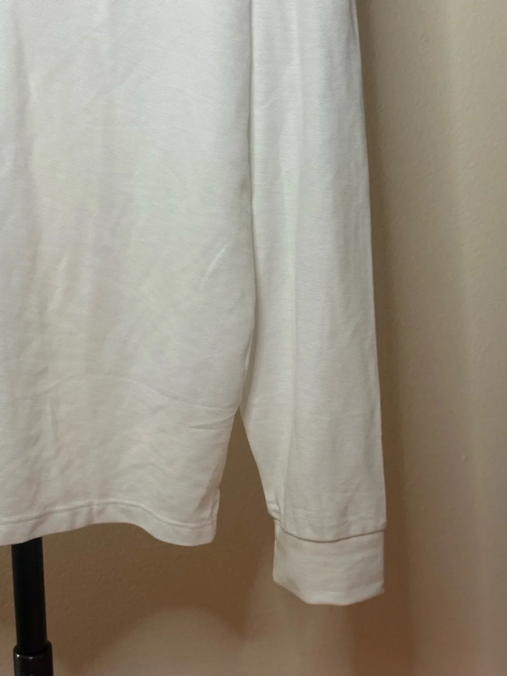 Port Authority White Long-Sleeve Polo with Blue DMV Logo - Classic Workwear